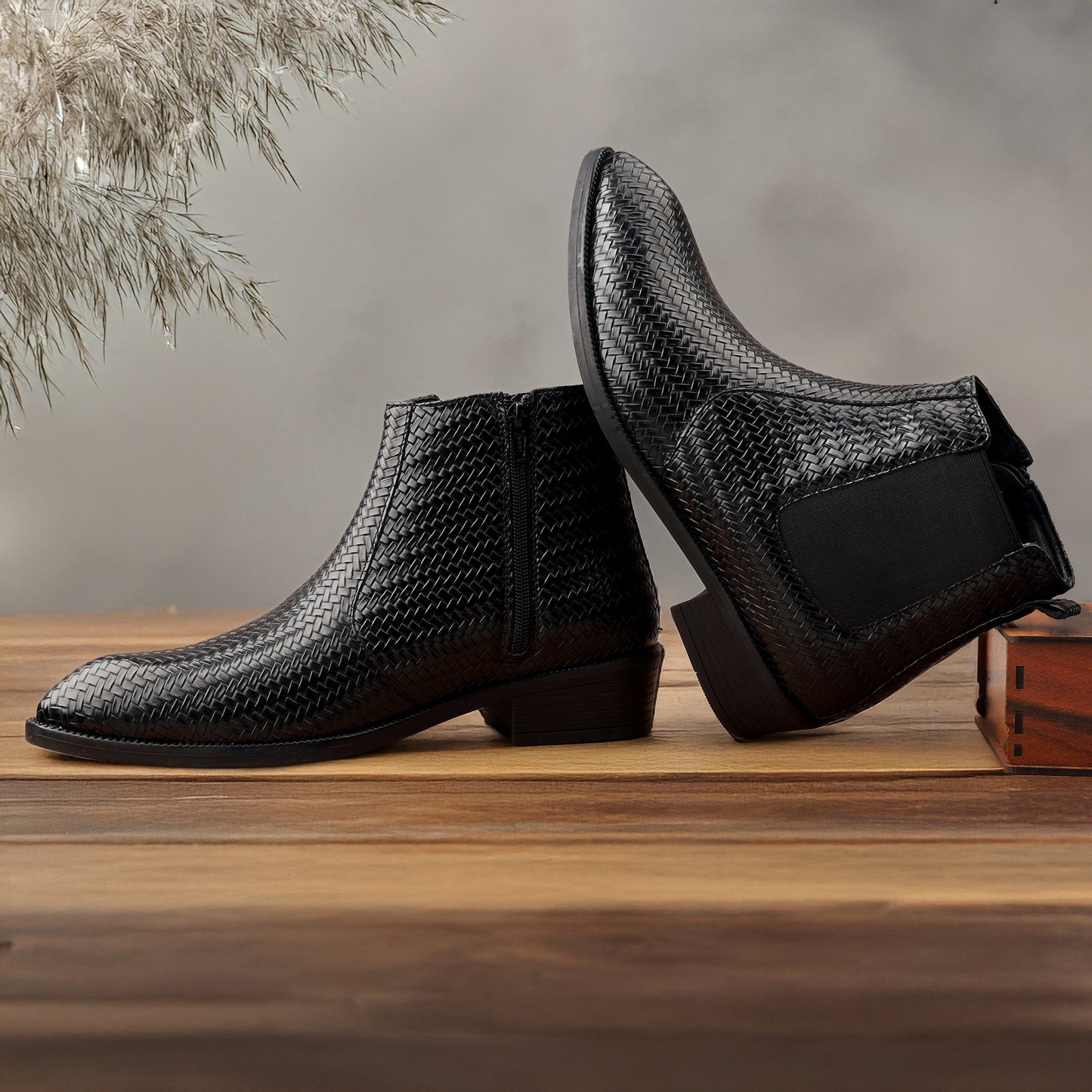 Height Increasing Chelsea Ankle Boots for Men