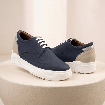BXXY Premium Height Boost Sneakers for Men Invisible 9 CM Elevator Shoes
