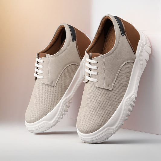 BXXY Mens Elevator Shoes 9 CM Hidden Height Boost Casual Sneakers for Everyday Wear