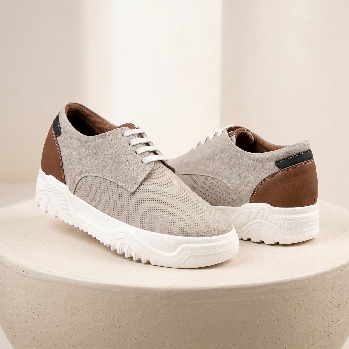 BXXY Premium Height Boost Sneakers for Men Invisible 9 CM Elevator Shoes
