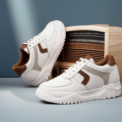 BXXY Fashion Elevator Sneakers for Men 9CM Height Boost with Everyday Comfort