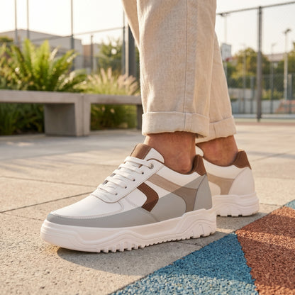 BXXY Fashion Elevator Sneakers for Men 9CM Height Boost with Everyday Comfort