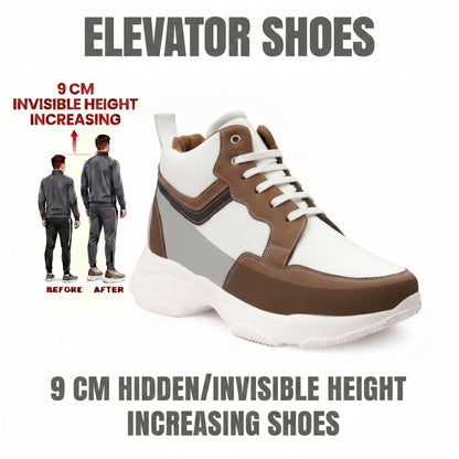 BXXY Modern Height Increasing Shoes with 9CM Hidden Elevation