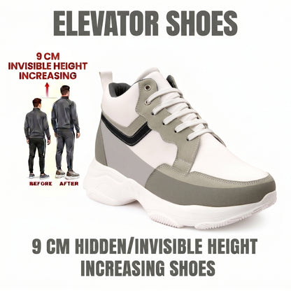 BXXY Modern Height Increasing Shoes with 9CM Hidden Elevation