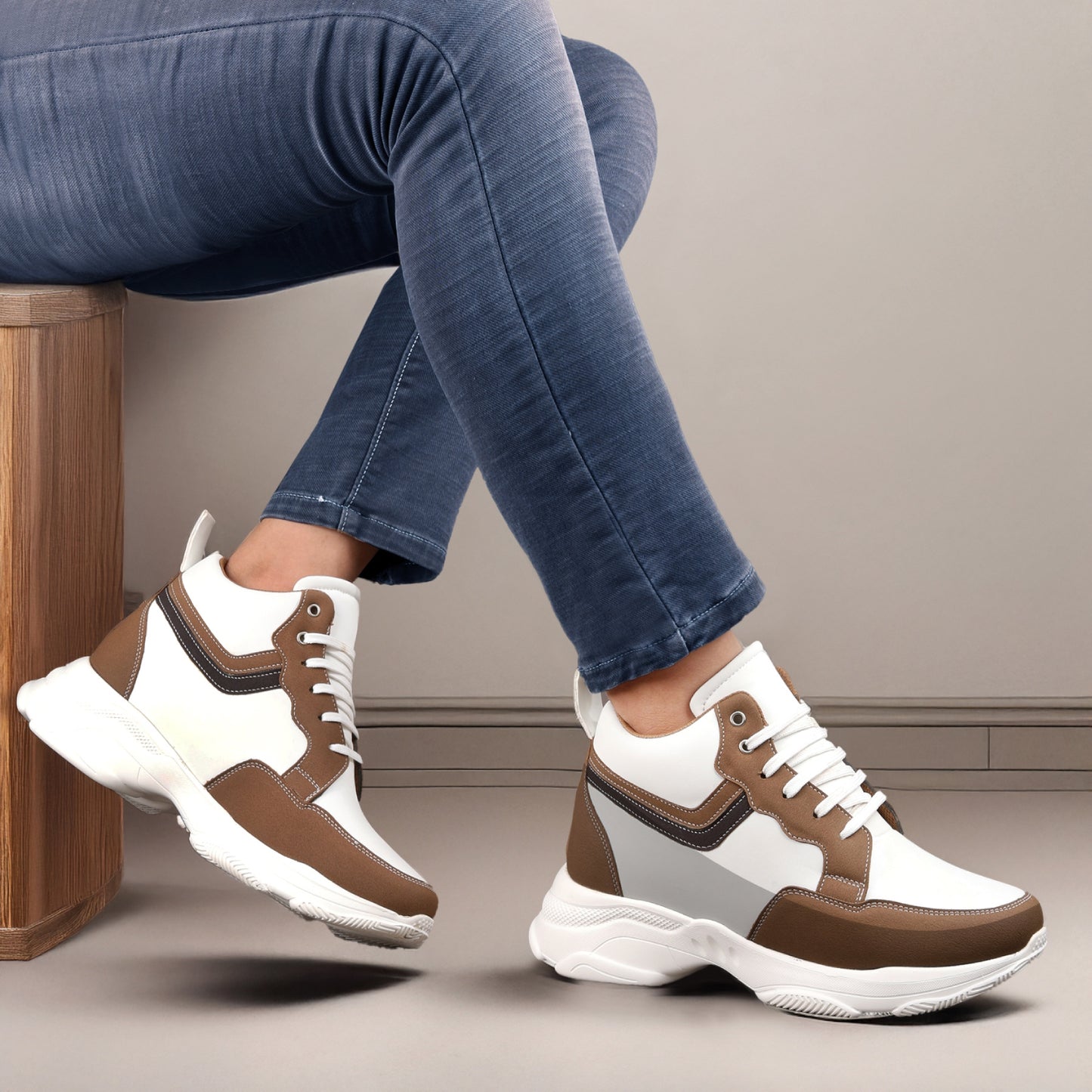 BXXY Modern Height Increasing Shoes with 9CM Hidden Elevation