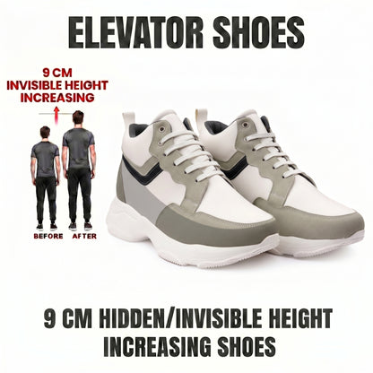 BXXY Modern Height Increasing Shoes with 9CM Hidden Elevation