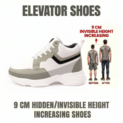 BXXY Modern Height Increasing Shoes with 9CM Hidden Elevation