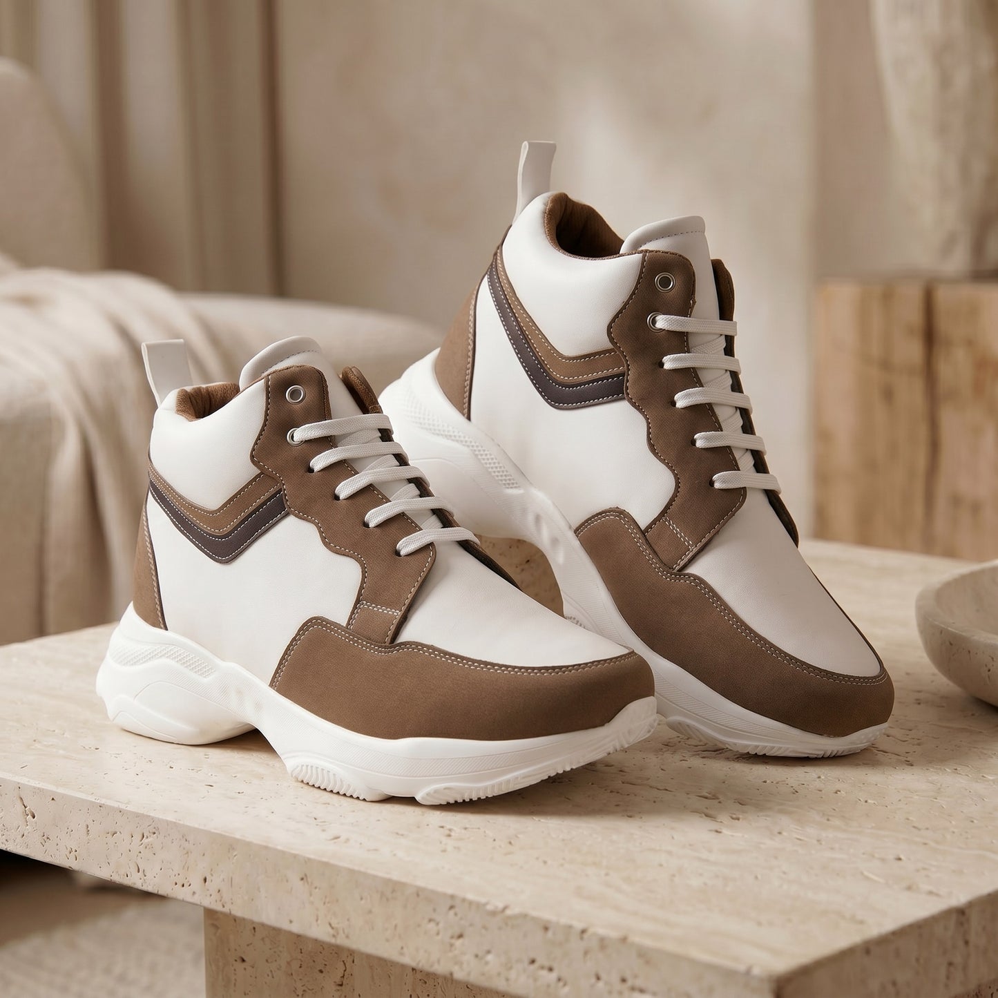 BXXY Modern Height Increasing Shoes with 9CM Hidden Elevation