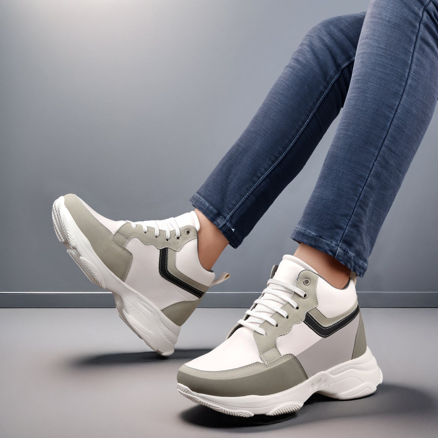 BXXY Modern Height Increasing Shoes with 9CM Hidden Elevation