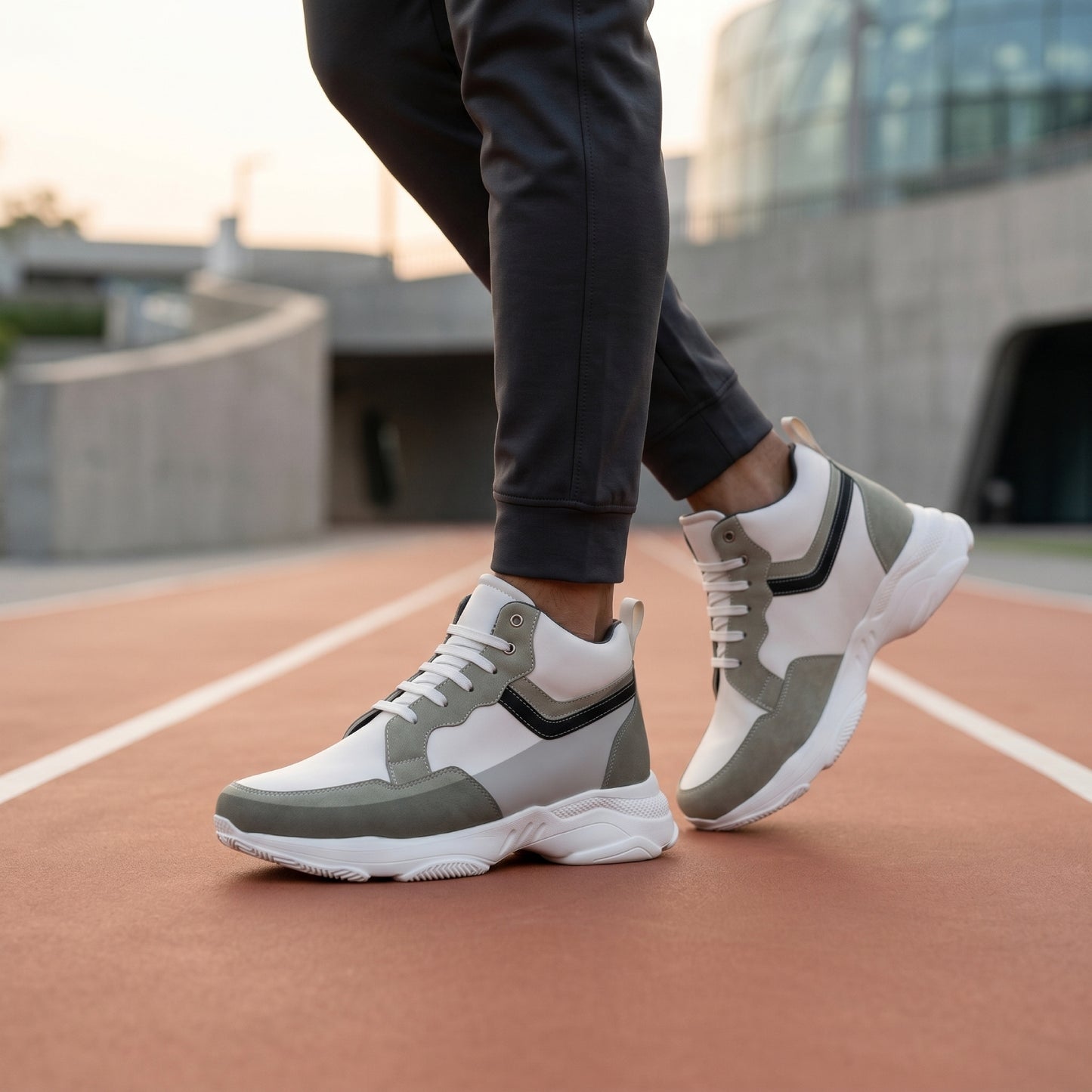 BXXY Modern Height Increasing Shoes with 9CM Hidden Elevation