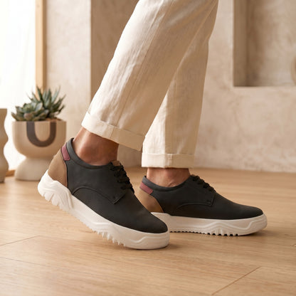 BXXY Premium Height Boost Sneakers for Men Invisible 9 CM Elevator Shoes