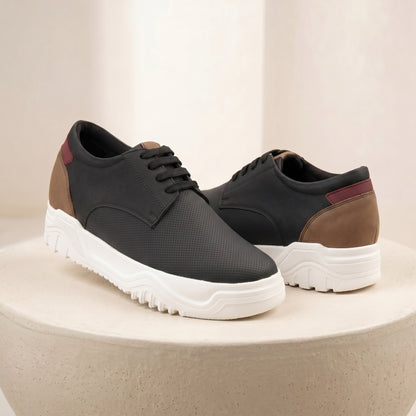 BXXY Premium Height Boost Sneakers for Men Invisible 9 CM Elevator Shoes