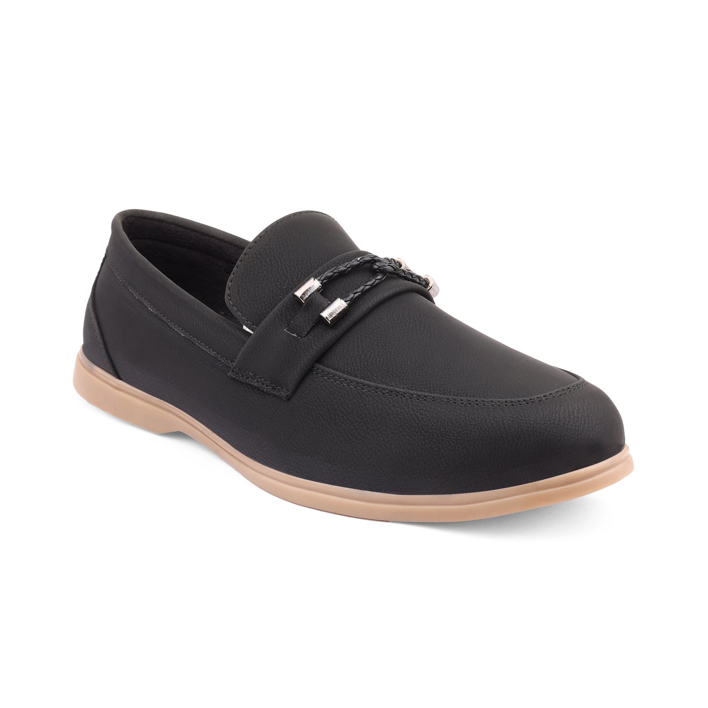 Mens Premium Faux Leather Loafers with AirMix Sole