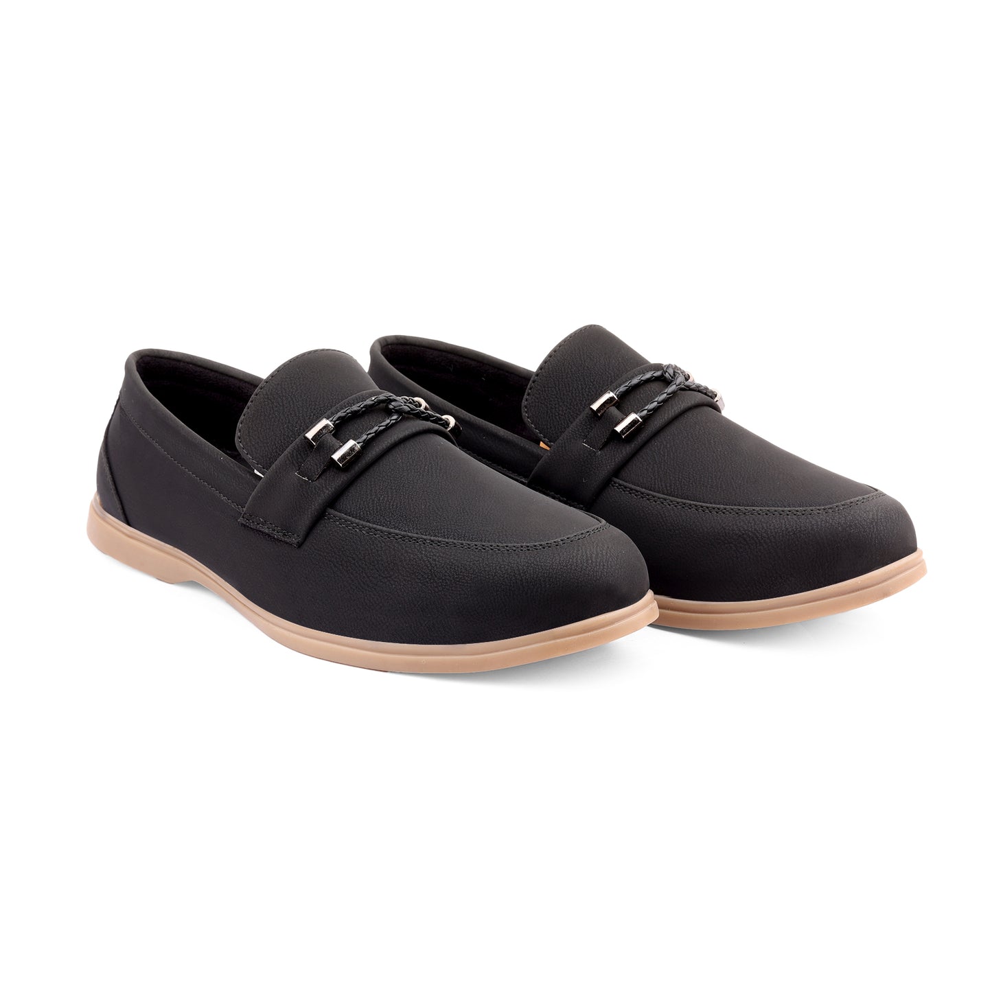 Mens Premium Faux Leather Loafers with AirMix Sole