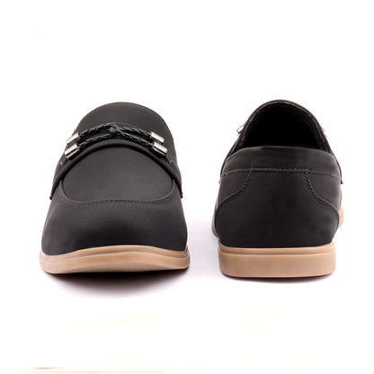 Mens Premium Faux Leather Loafers with AirMix Sole