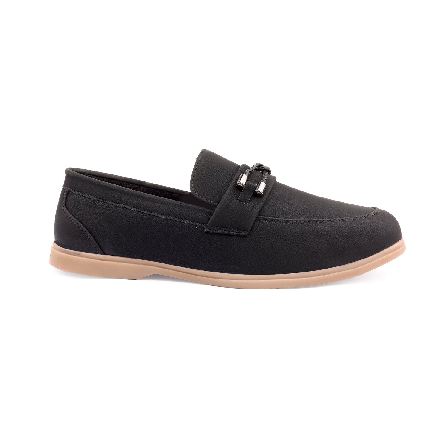 Mens Premium Faux Leather Loafers with AirMix Sole