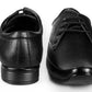 Men/s Derby Faux Upper Office And Formal Wear Lace Up Black Shoes