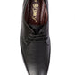 Men/s Derby Faux Upper Office And Formal Wear Lace Up Black Shoes