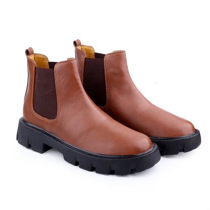 Bxxy's Faux Leather Slip-on Boots for Men