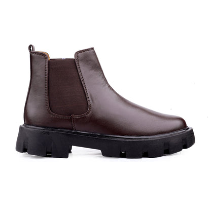 Bxxy's Faux Leather Slip-on Boots for Men