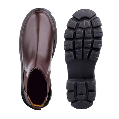 Bxxy's Faux Leather Slip-on Boots for Men