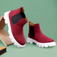 Bxxy Men's Suede Material Casual Chelsea Slip-On Boots