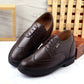 Men's 3.5 inch Hidden Height Increasing Luxe Brogue Lace-up Shoes