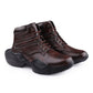 Bxxy Men's 4 Inch Hidden Height Increasing Faux Leather Casual Ankle Lace-Up Light Weight Shoes