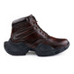 Bxxy Men's 4 Inch Hidden Height Increasing Faux Leather Casual Ankle Lace-Up Light Weight Shoes