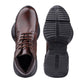 Bxxy Men's 4 Inch Hidden Height Increasing Faux Leather Casual Ankle Lace-Up Light Weight Shoes