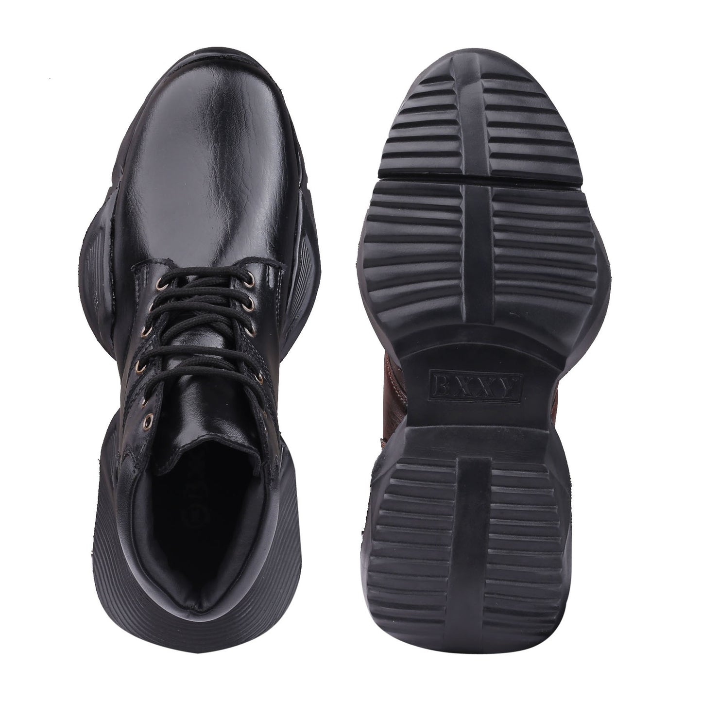 Men's 4 Inch Hidden Height Increasing/ Elevator Shoes Synthetic Leather Material Casual Sports shoes With Eva sole Making.