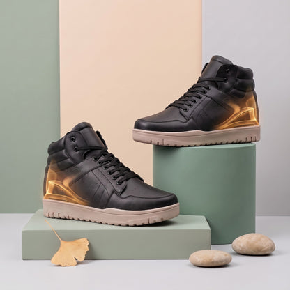 BXXY Mens 9 CM Hidden Height Increasing High Top Sneakers