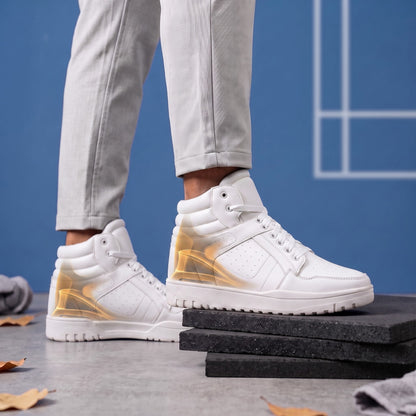 BXXY Mens 9 CM Hidden Height Increasing High Top Sneakers