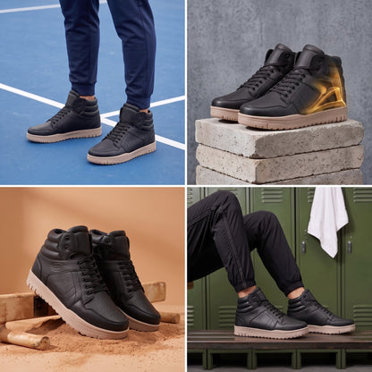 BXXY Mens 9 CM Hidden Height Increasing High Top Sneakers