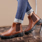 Bxxy's Faux Leather Slip-on Boots for Men