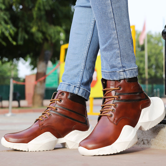 BXXY Mesh Material Casual Sports, Running Lace-Up Eva Shoes for Men