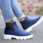 Bxxy Men's Suede Material Casual Chelsea Slip-On Boots