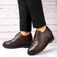 Brogue Lace-up Shoes Brown - 3.5 Inches (9CM)