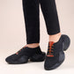 Men's Flyknit Upper  Casual Brogue Lace-Up Light Weight Shoes
