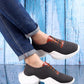 Men's Flyknit Upper  Casual Brogue Lace-Up Light Weight Shoes