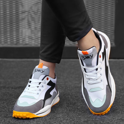 Bxxy New Stylish Men's Breathable Lace-up Sports Shoes