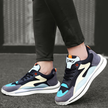 Bxxy New Stylish Men's Breathable Lace-up Sports Shoes