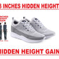 BXXY Men's 3 Inch Hidden Height Increasing Stylish Casual Sports Lace-Up Shoes with Eva Sole.
