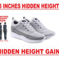 Bxxy New Latest Men's 3 Inch Hidden Height Increasing Stylish Casual Sports Lace-Up Shoes