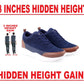 Bxxy New Latest Men's 3 Inch Hidden Height Increasing Stylish Casual Sports Lace-Up Shoes