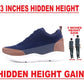 Bxxy Men's 3 Inch Hidden Height Increasing Stylish Casual Sports Lace-Up Shoes