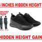 BXXY Men's 3 Inch Hidden Height Increasing Stylish Casual Sports Lace-Up Shoes with Eva Sole.