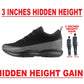 BXXY Men's 3 Inch Hidden Height Increasing Stylish Casual Sports Lace-Up Shoes with Eva Sole.