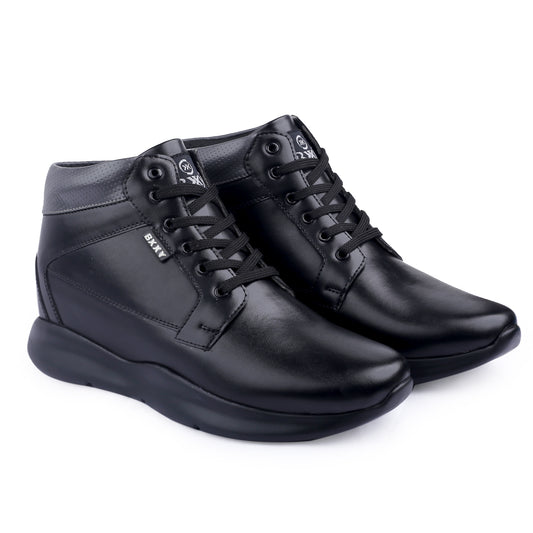 Bxxy's Men 3 Inch Hidden Height Increasing/Elevator Casual Lace-up Outdoor Sneaker Boot