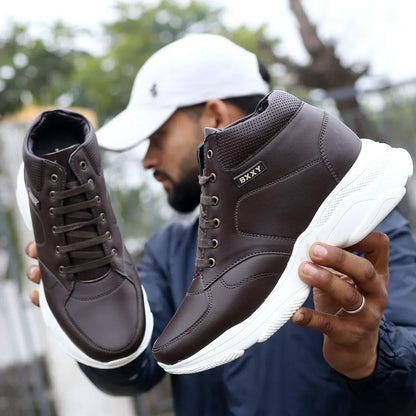 Bxxy's 3 Inch Hidden Height Increasing Elevator Lace-up Shoes for Men
